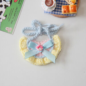 Small/Medium plush crochet bibs clothes outfits - MXM-47